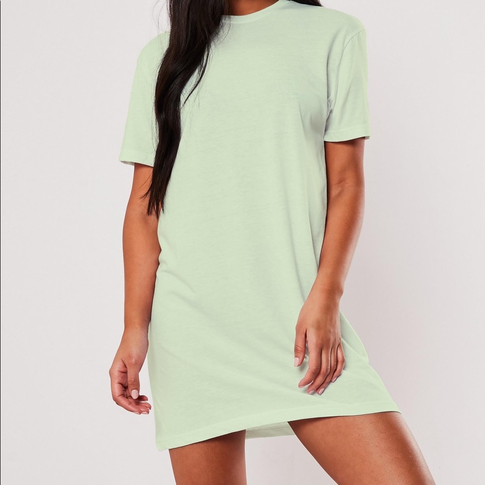 Mint Basic T-Shirt Dress